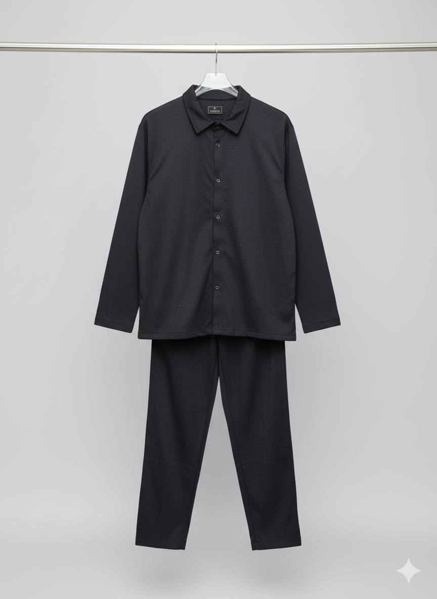 Men's Premium Black Dress Co-ord Set