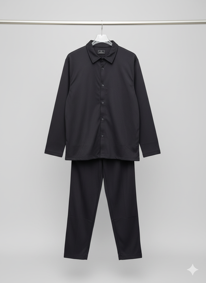 Men's Premium Black Dress Co-ord Set