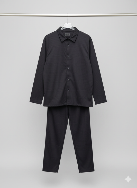 Men's Premium Black Dress Co-ord Set